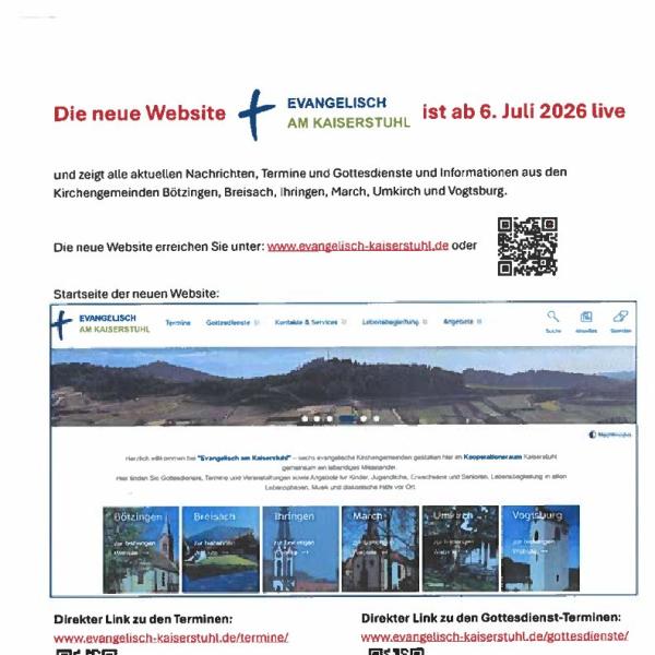 Neue Homepage des Kooperationsgebietes Kaiserstuhl