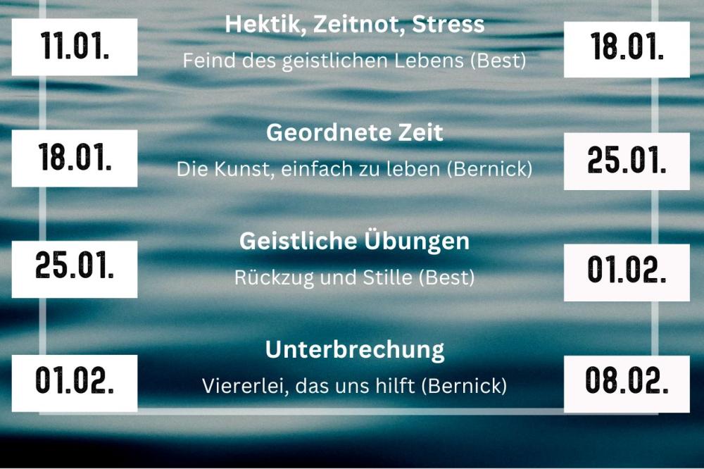 Predigtreihe - Ende der Rastlosigkeit